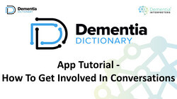 Dementia Dictionary App - How To Get Involved In Conversations